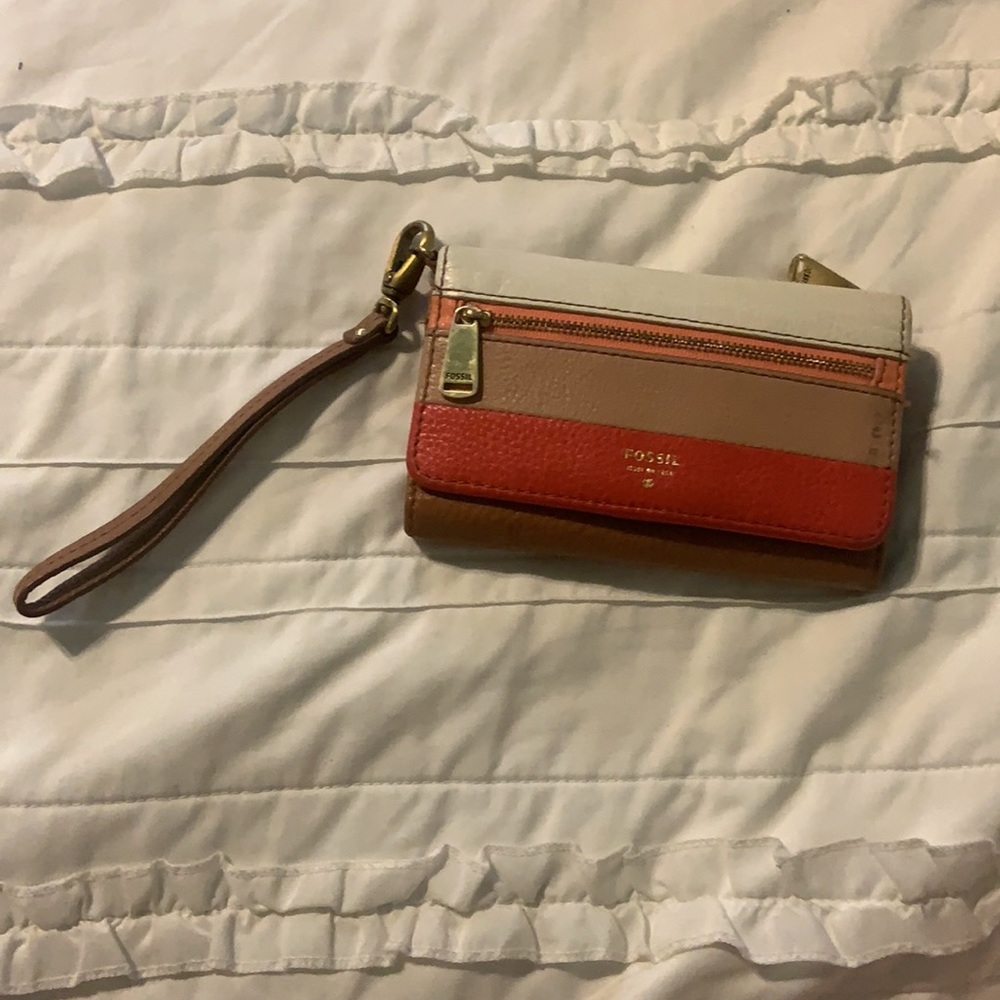 Color Block Fossil Wallet / Wristlet - image 2